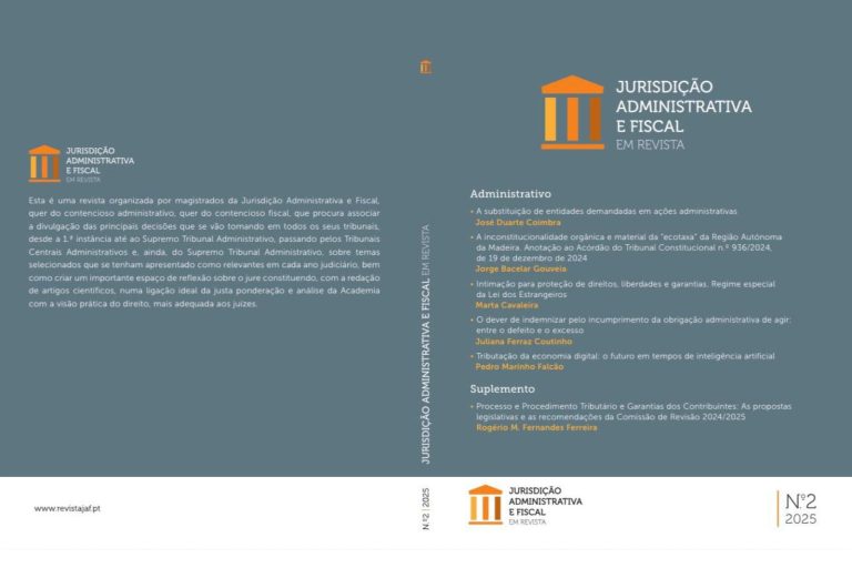 Lançamento do n.º 2 da revista Jurisdição Administrativa e Fiscal