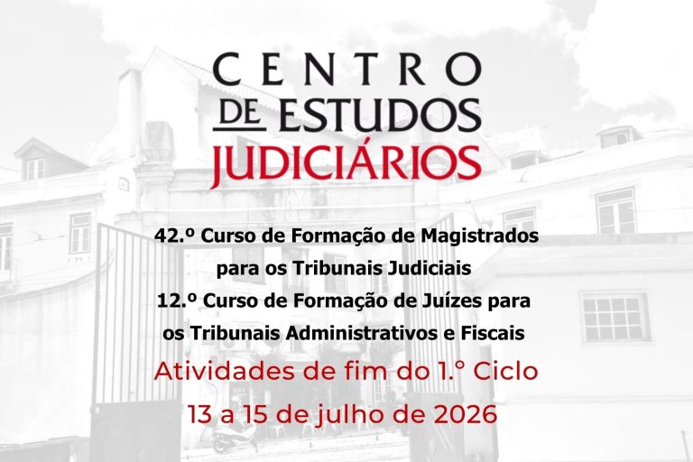 CEJ promove atividades de encerramento do 1.º Ciclo dos 42.º e 12.º Cursos de Formação