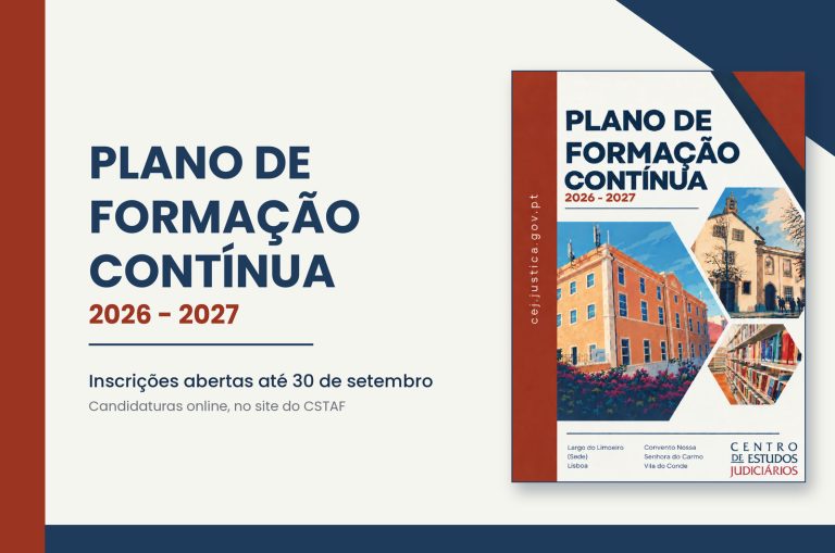 Abertas as inscrições na Formação do CEJ 2026-2027