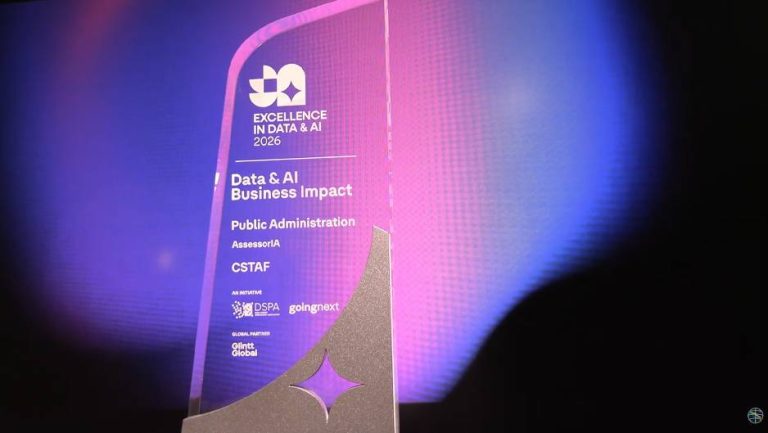 Reportagem: CSTAF distinguido com o prémio Data & AI Business Impact – Public Administration